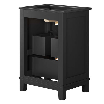Modway, Dixie 24” Solid Wood Bathroom Vanity Cabinet