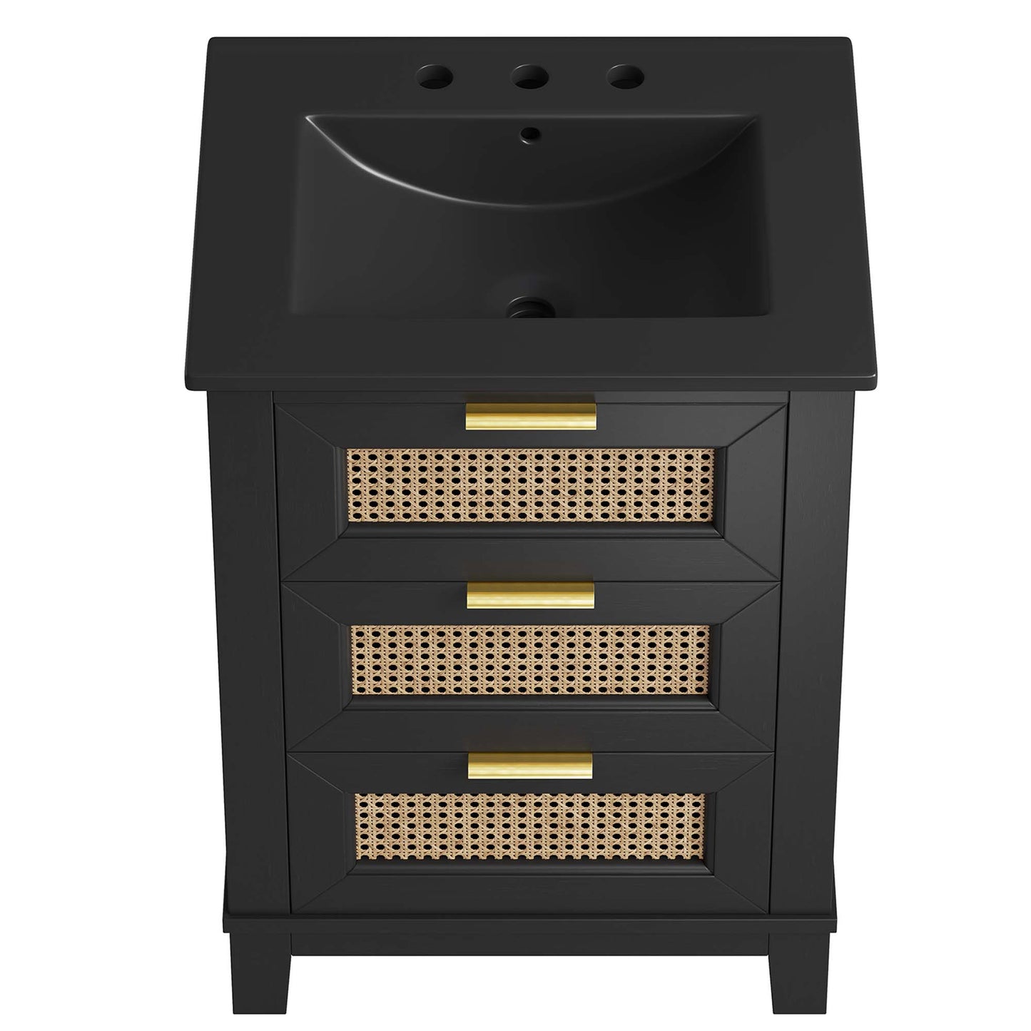 Modway, Dixie 24” Solid Wood Bathroom Vanity Cabinet