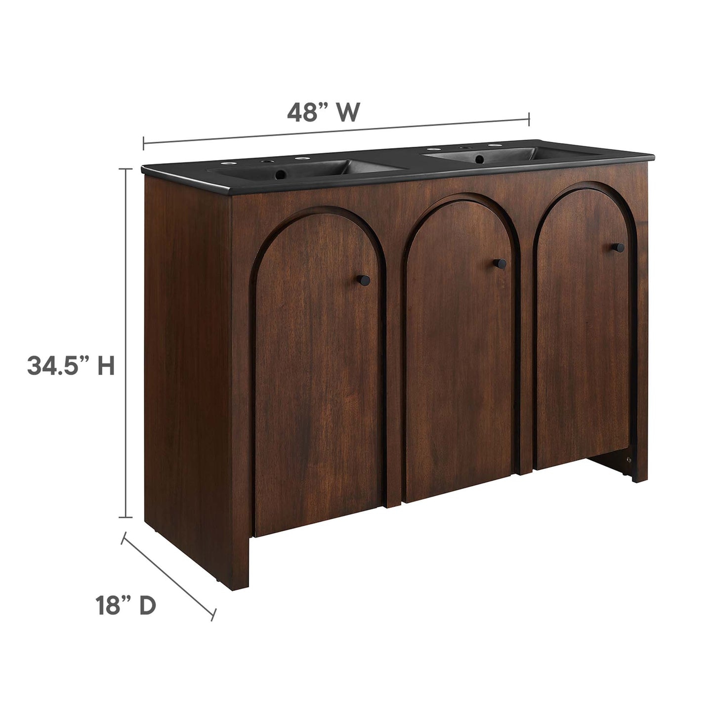 Modway, Appia 48" Double Sink Bathroom Vanity