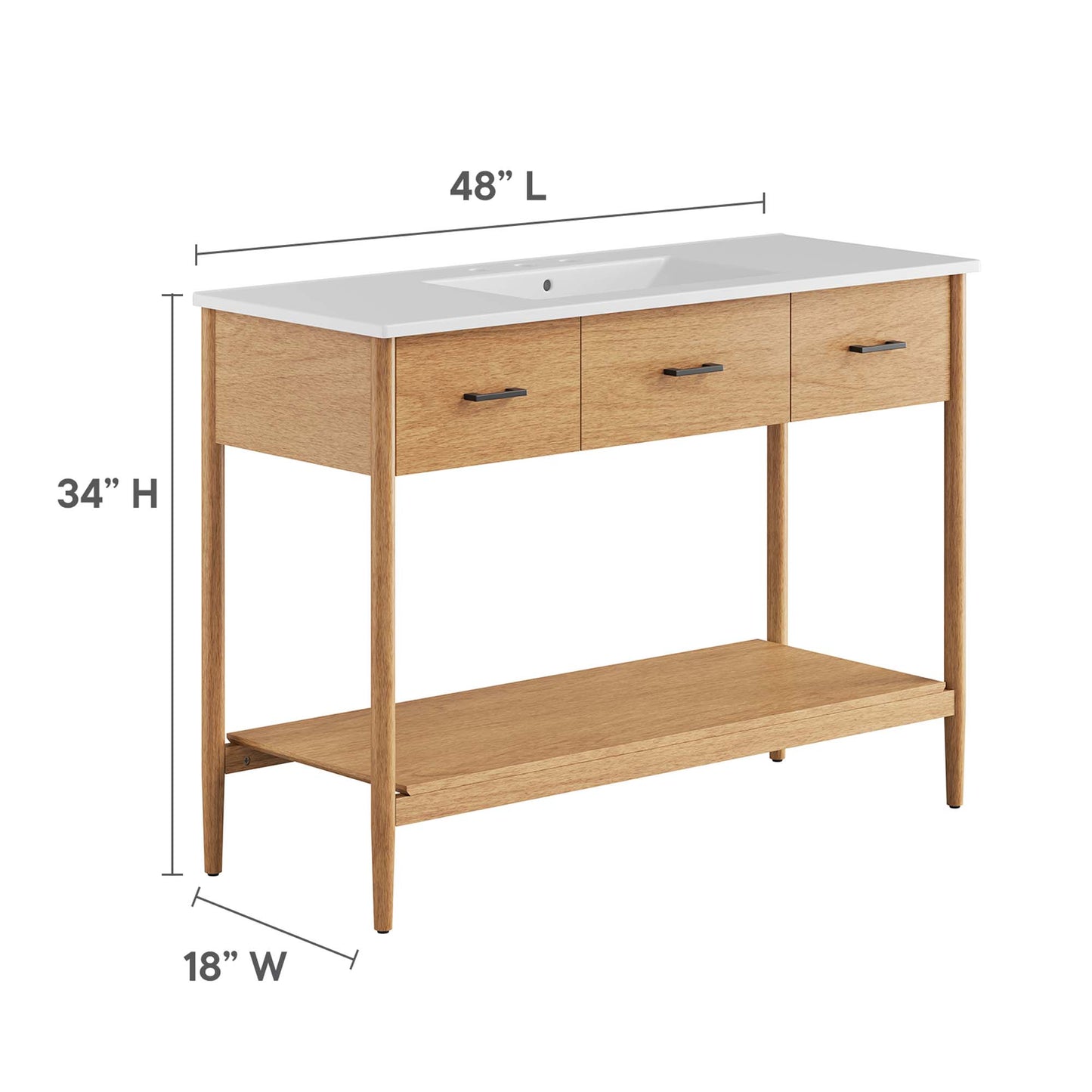 Modway, Zaire 48" Single Sink Bathroom Vanity