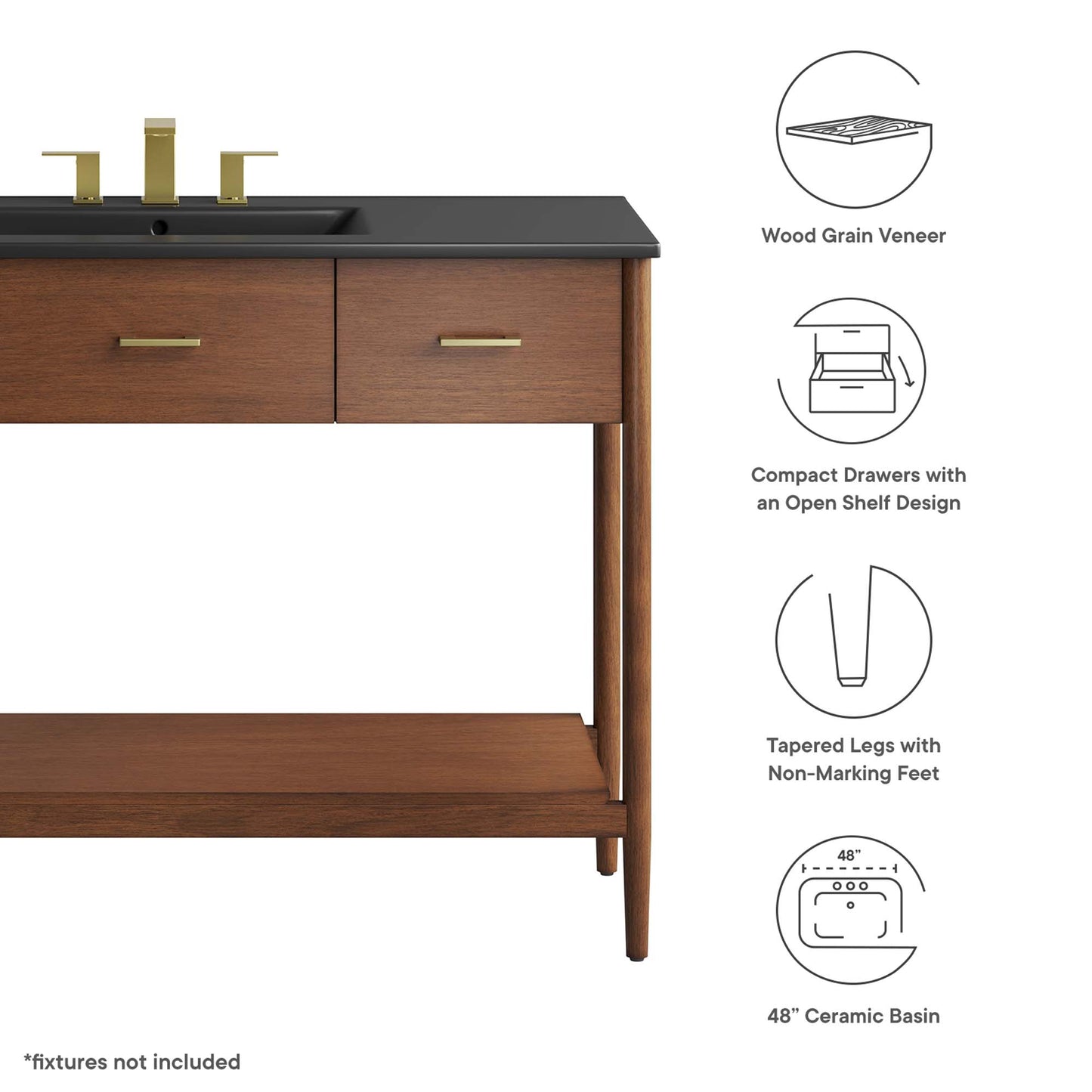Modway, Zaire 48" Single Sink Bathroom Vanity