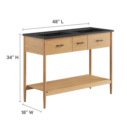 Modway, Zaire 48" Double Sink Bathroom Vanity