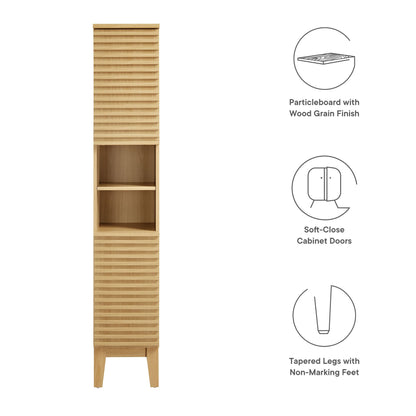 Modway, Render Tall Narrow Bathroom Storage Cabinet