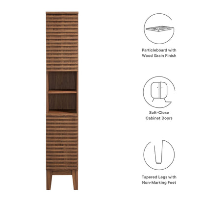 Modway, Render Tall Narrow Bathroom Storage Cabinet