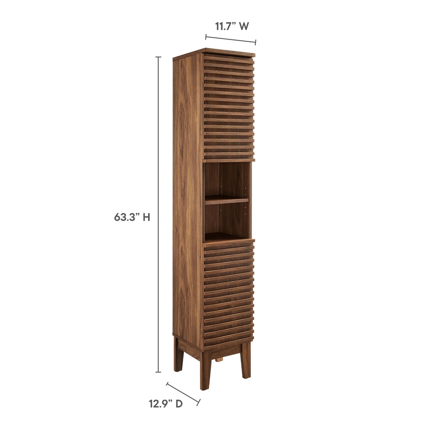 Modway, Render Tall Narrow Bathroom Storage Cabinet