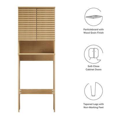 Modway, Render Over the Toilet Bathroom Storage Cabinet