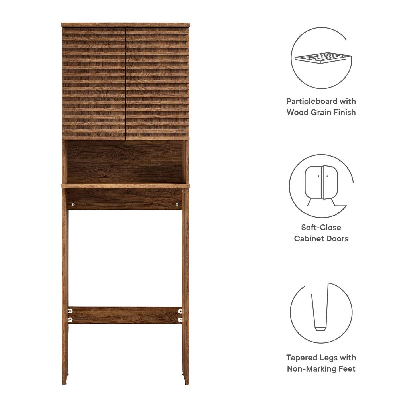 Modway, Render Over the Toilet Bathroom Storage Cabinet