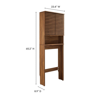 Modway, Render Over the Toilet Bathroom Storage Cabinet