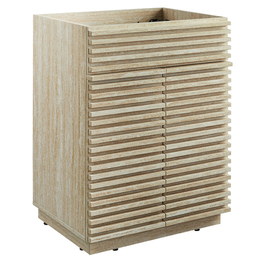 Modway, Render 24" Faux Travertine Bathroom Vanity Cabinet (Sink Not Included)