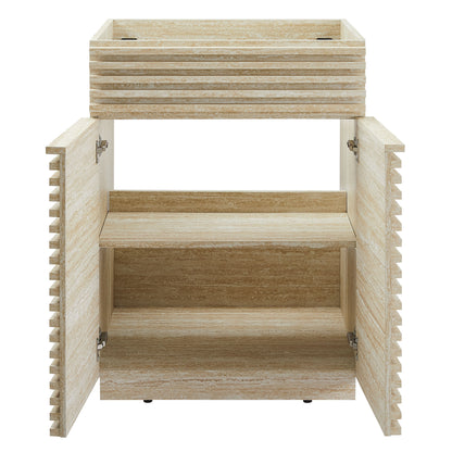 Modway, Render 24" Faux Travertine Bathroom Vanity Cabinet (Sink Not Included)