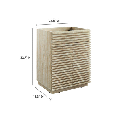 Modway, Render 24" Faux Travertine Bathroom Vanity Cabinet (Sink Not Included)
