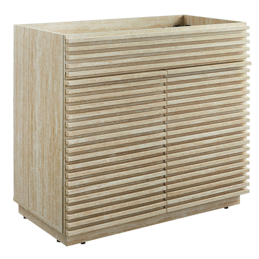 Modway, Render 36" Faux Travertine Bathroom Vanity Cabinet (Sink Not Included)