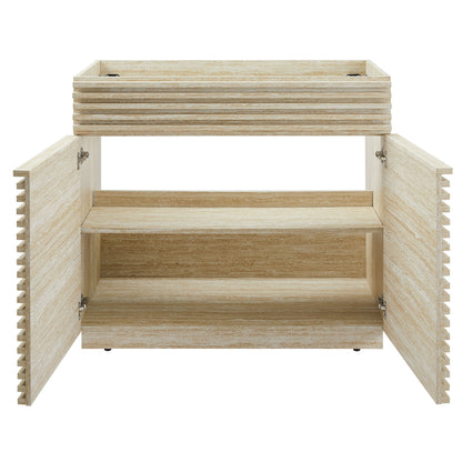 Modway, Render 36" Faux Travertine Bathroom Vanity Cabinet (Sink Not Included)