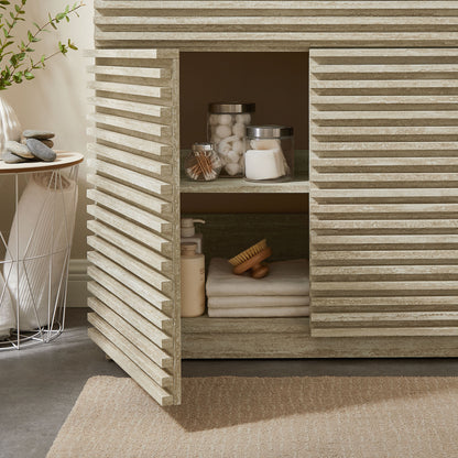 Modway, Render 36" Faux Travertine Bathroom Vanity Cabinet (Sink Not Included)