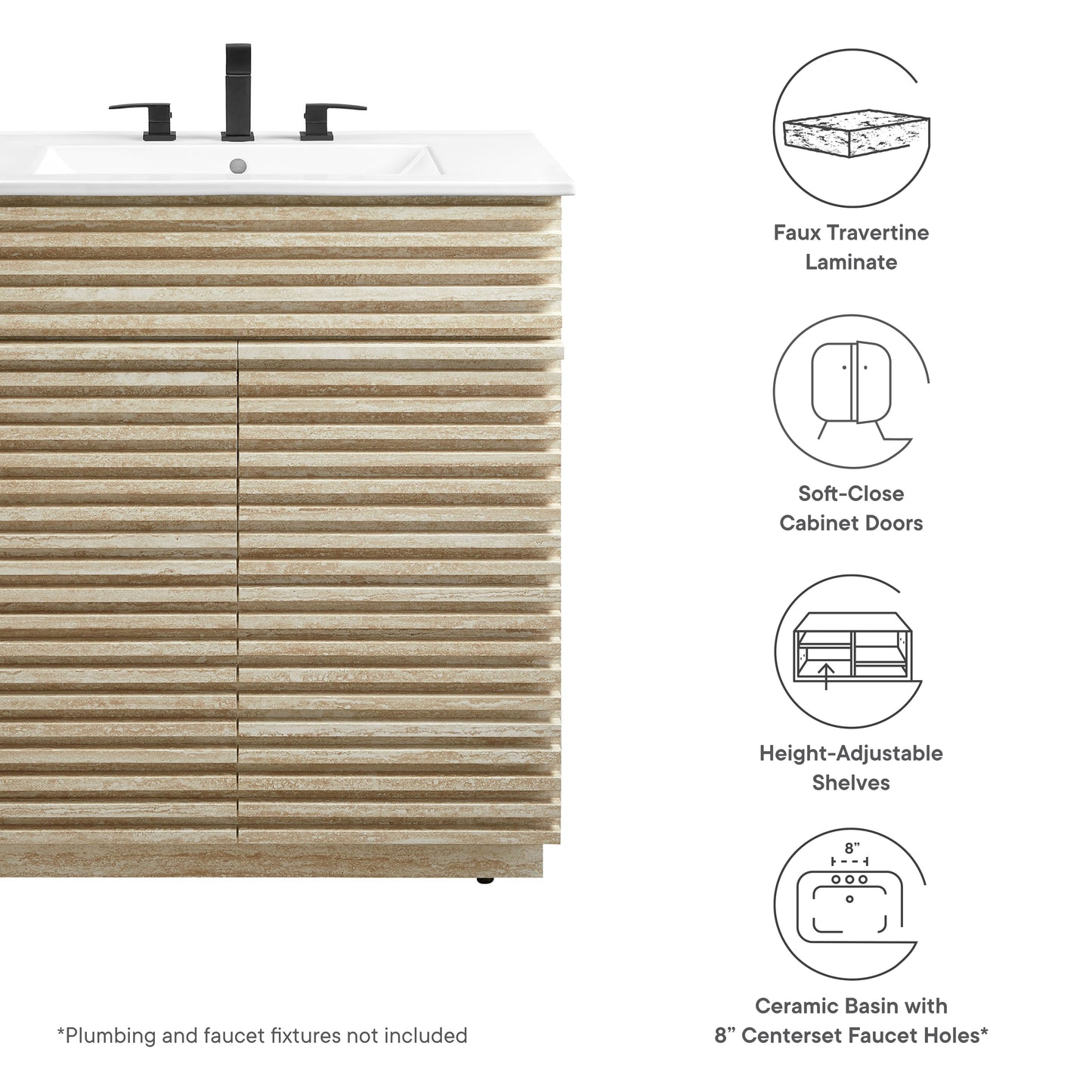 Modway, Render 30" Bathroom Vanity With Sink
