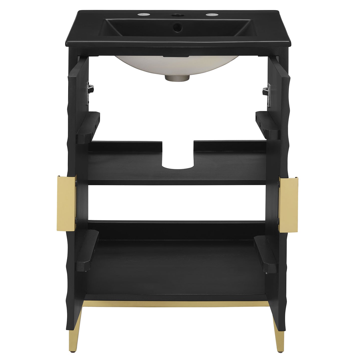Modway, Beau 24" Wood Bathroom Vanity with Basin