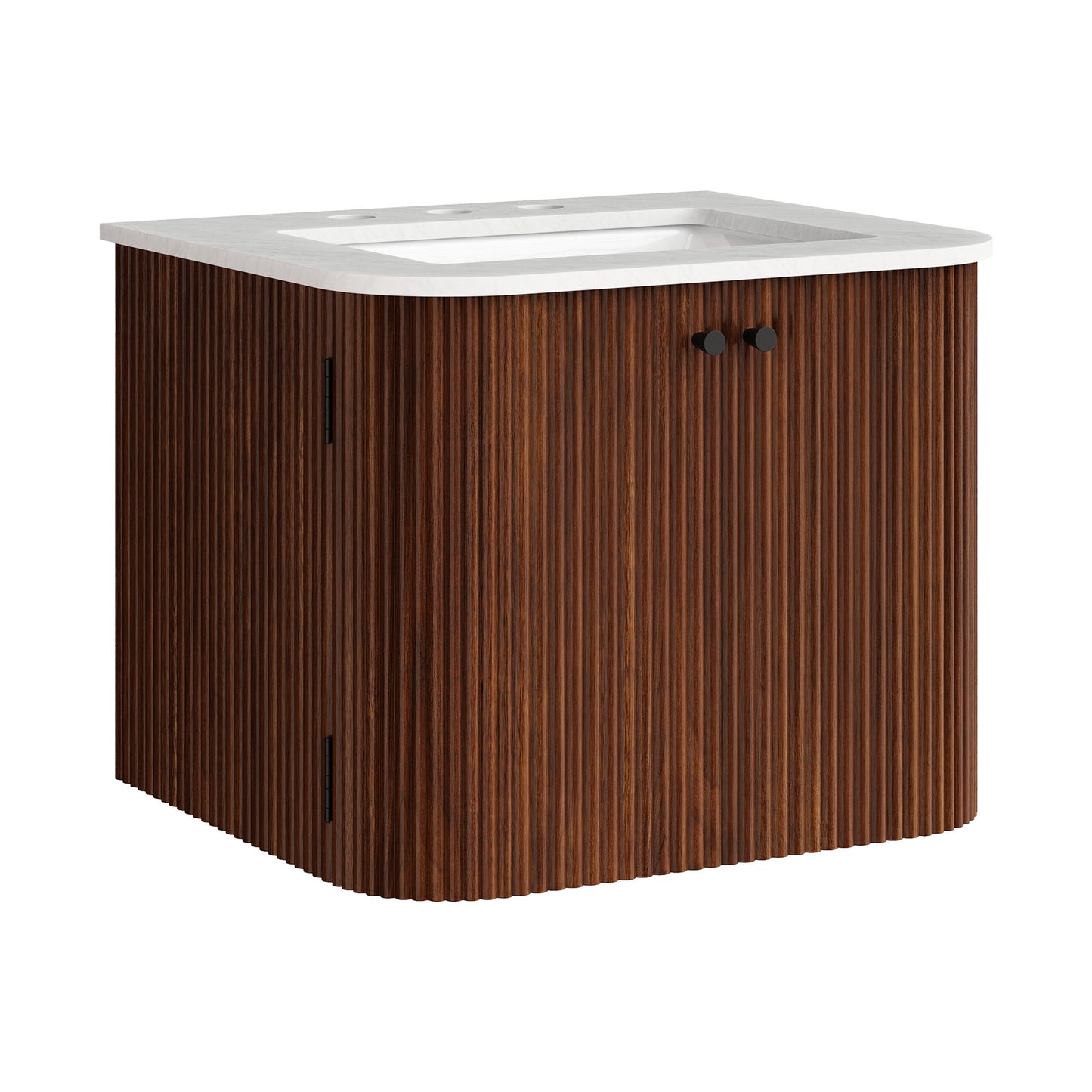 Modway, Zia 24" Wall-Mount Bathroom Vanity with Marble Sink