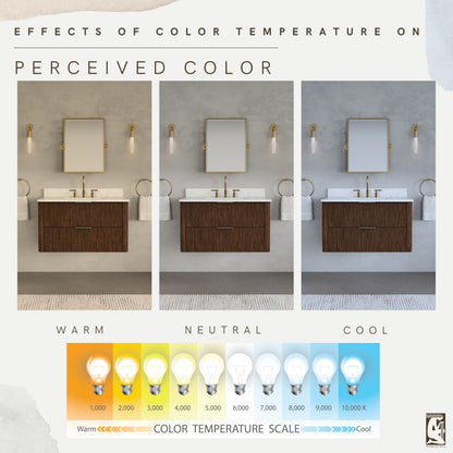 Eureka 36in Single Sink Freestanding Truffle Oak Bath Vanity with Carrara White Engineered Stone Top Pre-Assembled | Water Creation