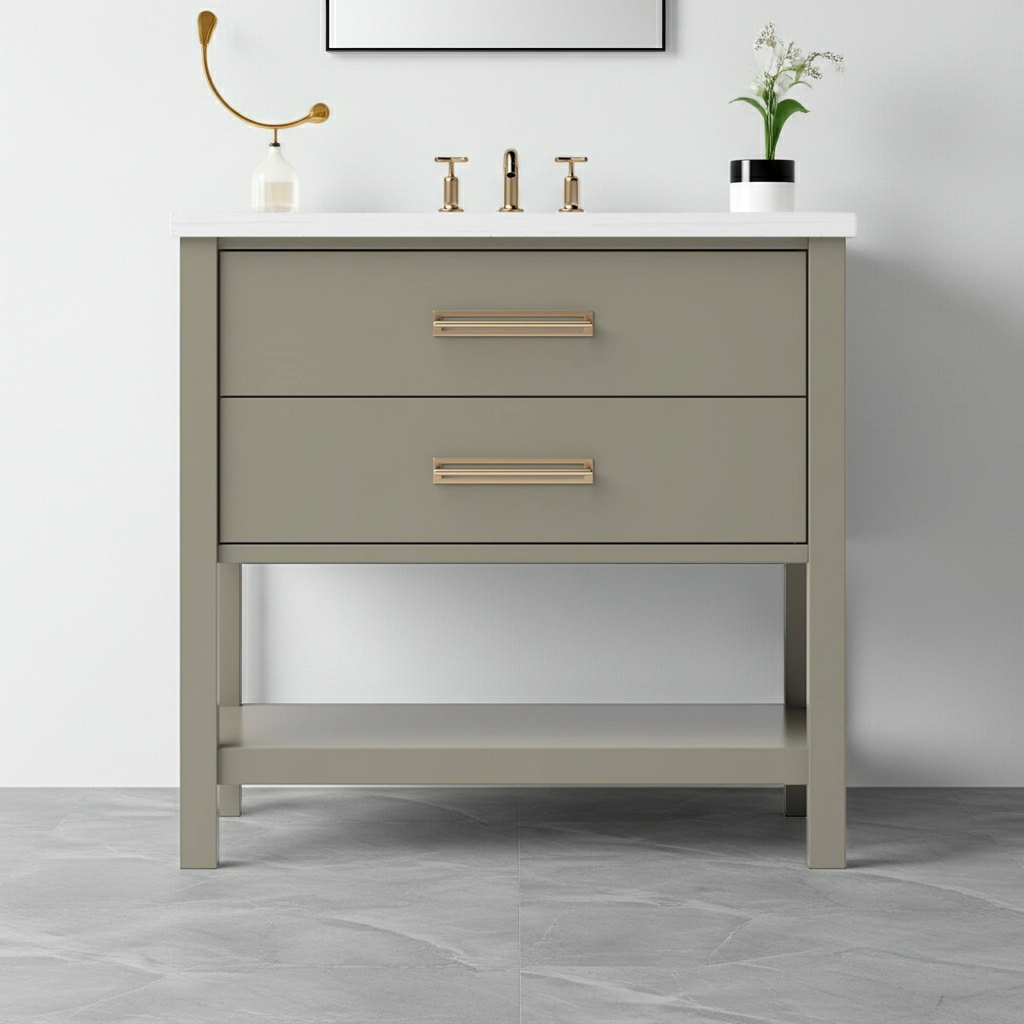 Vanderloc Kiawah Two-Drawer Single Bath Vanity