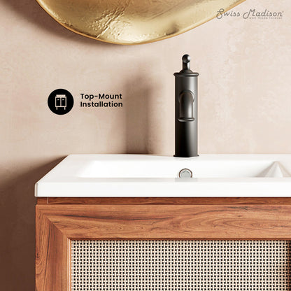 Swiss Madison, 18" Ceramic Square Vanity Sink Top