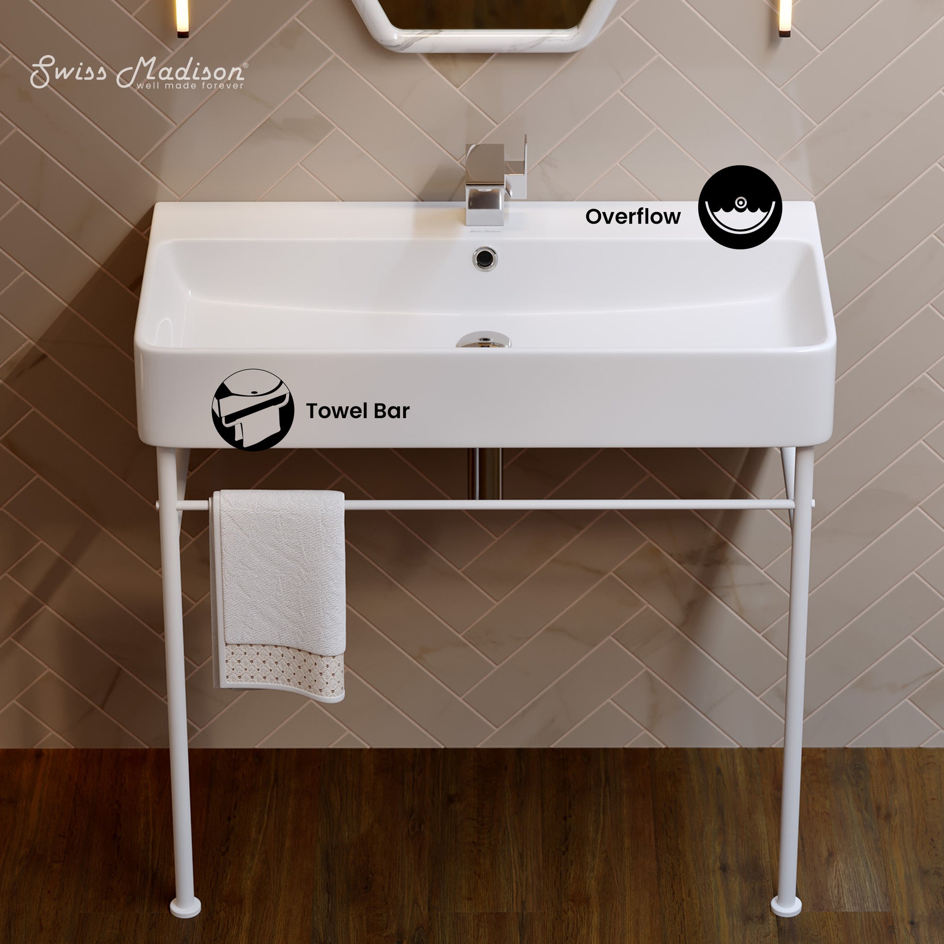 Swiss Madison Carre bathroom vanity