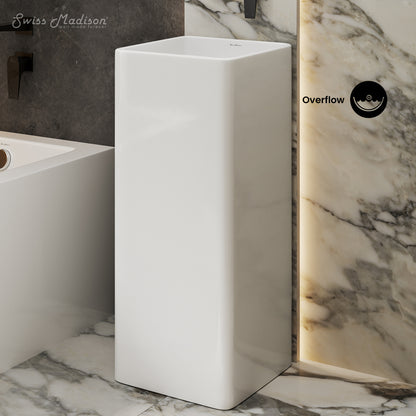 Swiss Madison, Claire One-Piece Pedestal Sink