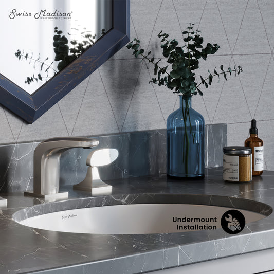 Swiss Madison, Monaco 18 Oval Under-Mount Bathroom Sink