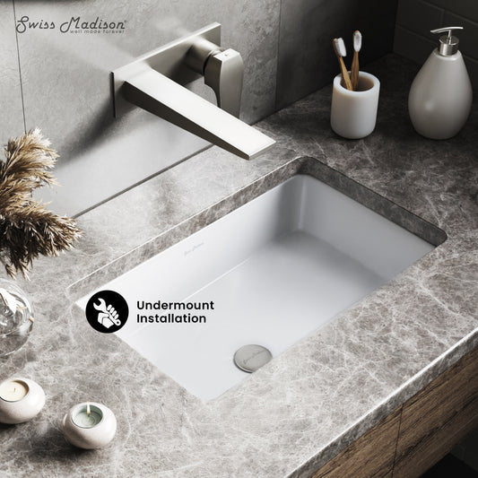 Swiss Madison, Voltaire 21 Rectangular Under-Mount Bathroom Sink