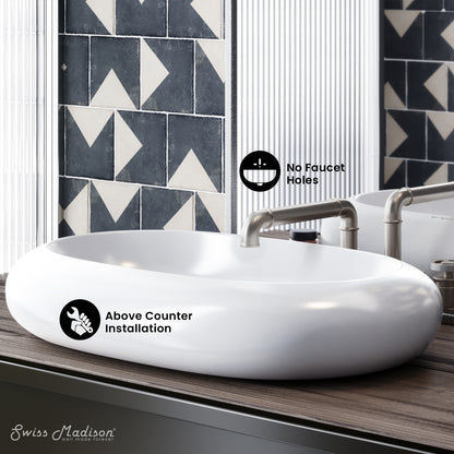 Swiss Madison, Plaisir Oval Vessel Sink