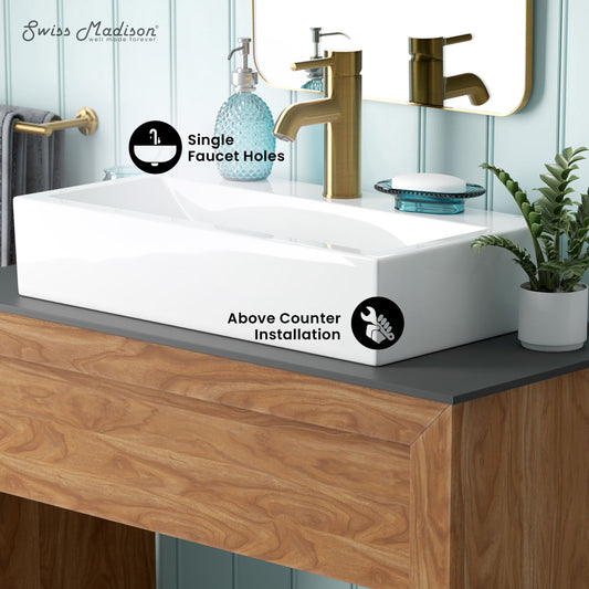 Swiss Madison, Rennes Vanity 24" Vessel Sink
