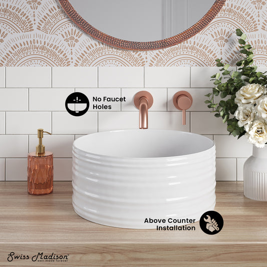 Swiss Madison, Adour 16'' Vessels Sink in White