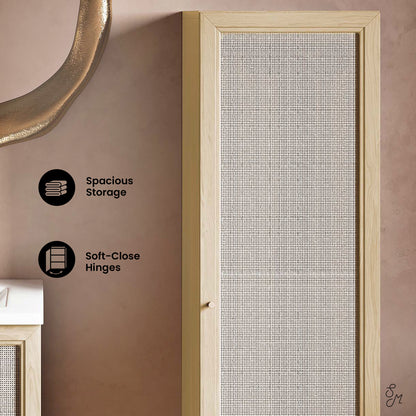 Swiss Madison Classe freestanding bathroom vanity in Natural Oak — view 2