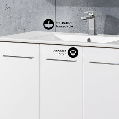 Swiss Madison Annecy 36-inch freestanding bathroom vanity in White — view 3
