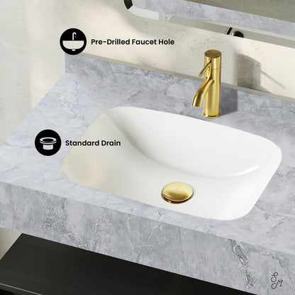 Swiss Madison, Avancer 36" Wall-Mounted Bathroom Vanity in Black Oak with Storm Grey Sink Top