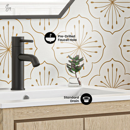 Swiss Madison, Virage 24 Freestanding, Bathroom Vanity in Natural Oak