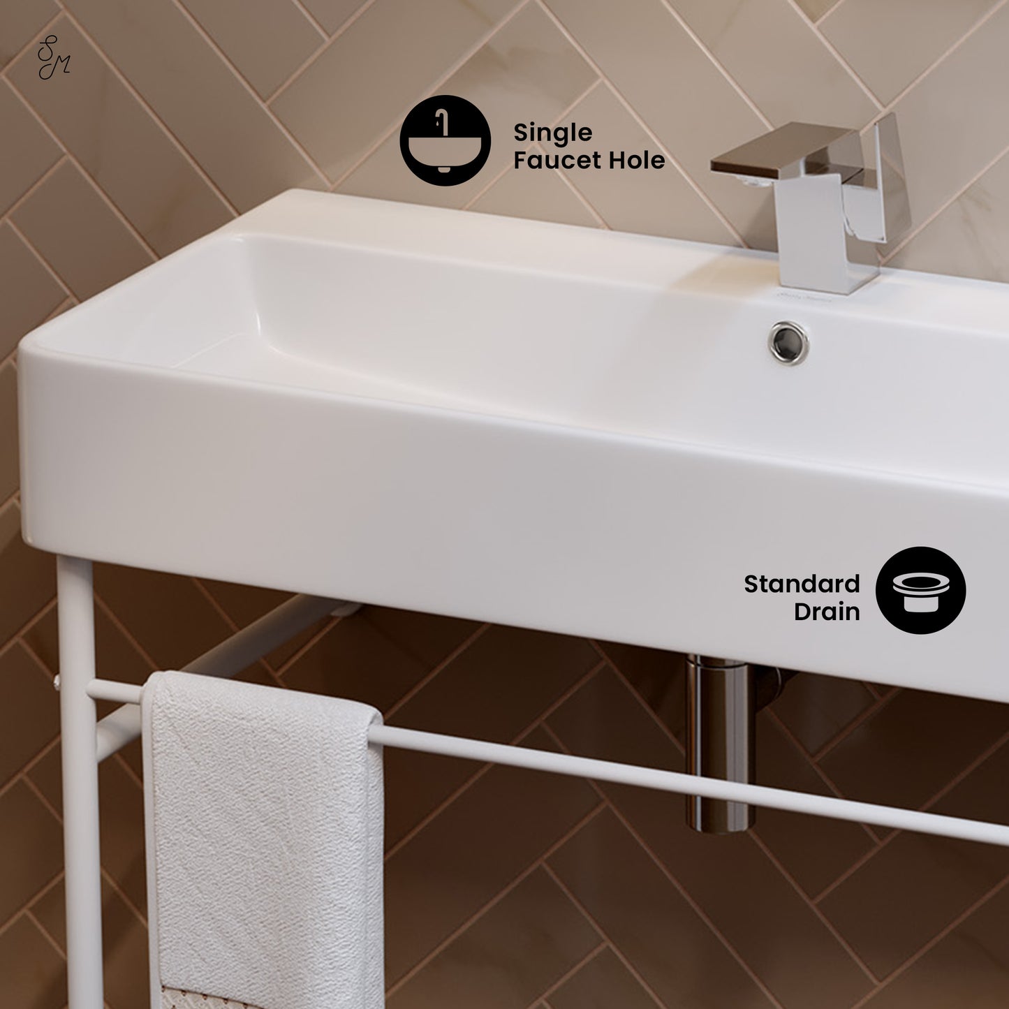 Swiss Madison Carre bathroom vanity — view 2