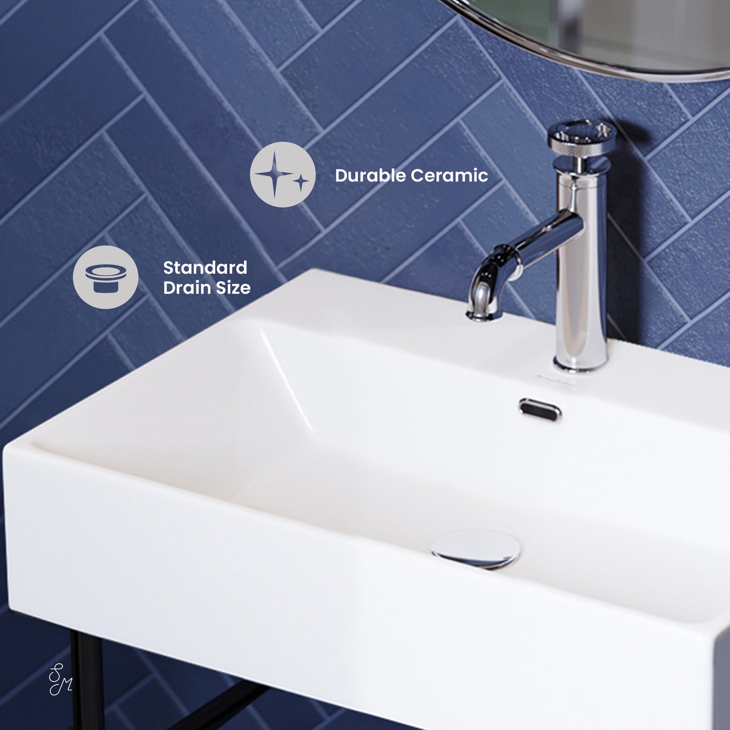 Swiss Madison, Claire 24 Console Sink