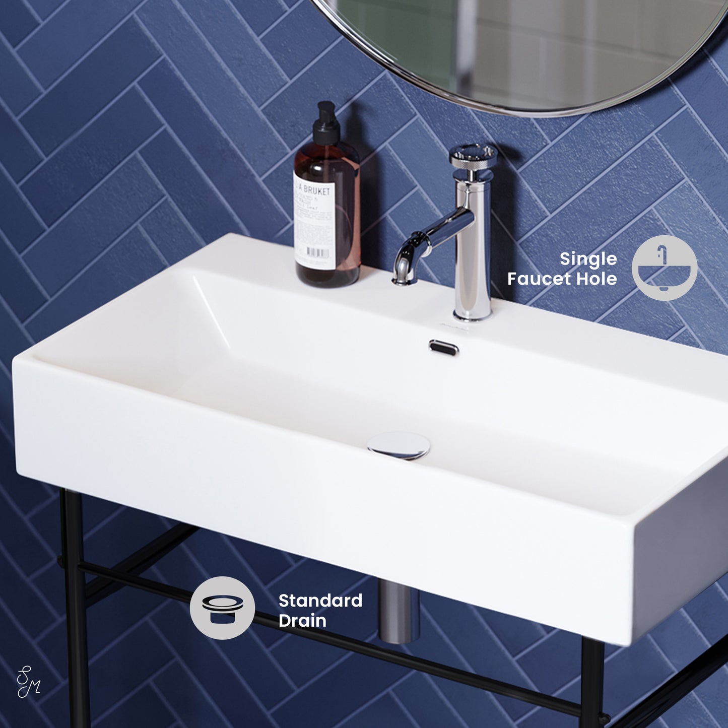 Swiss Madison, Claire 30 Console Sink