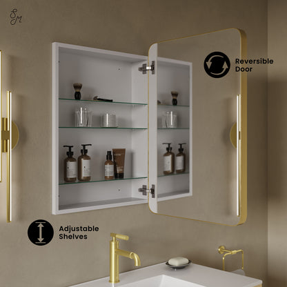 Swiss Madison Pierre wall-mount bathroom vanity in Brushed Gold — view 2