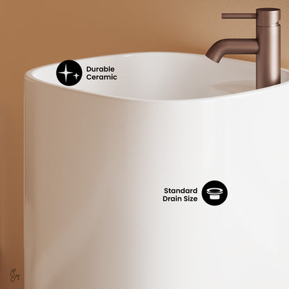 Swiss Madison, Ivy One Piece Pedestal Sink