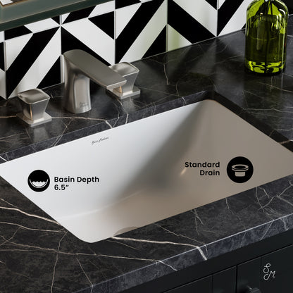 Swiss Madison, Plaisir 21 Rectangular Under-Mount Bathroom Sink