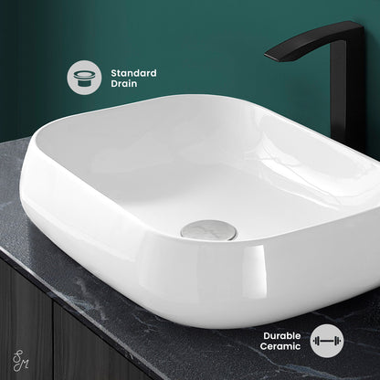 Swiss Madison, Chateau 22 Square Ceramic Vessel Sink