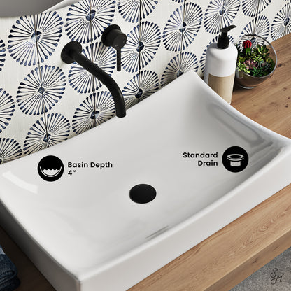 Swiss Madison, Marseille 25.5” Rectangle Vessel Bathroom Sink