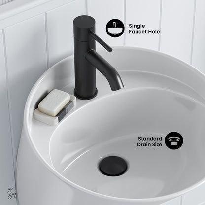 Swiss Madison, Calice 18" Wall-Mount Bathroom Sink