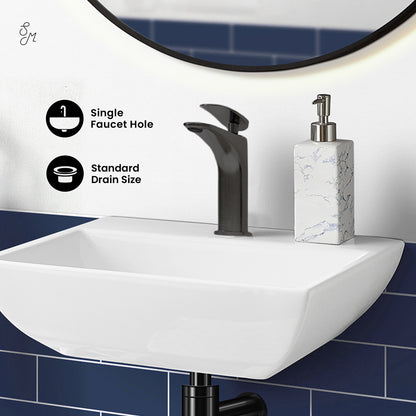 Swiss Madison, Sublime Compact Ceramic Wall Hung Sink
