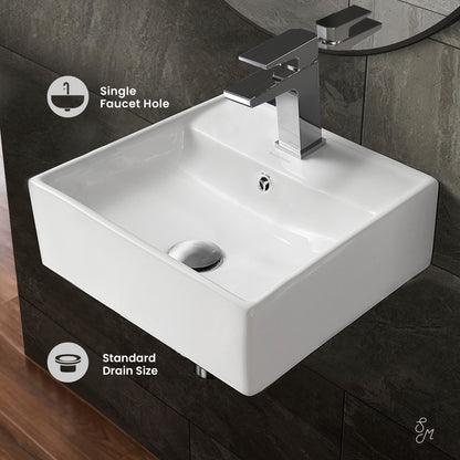 Swiss Madison, Claire Compact Ceramic Wall hung Sink