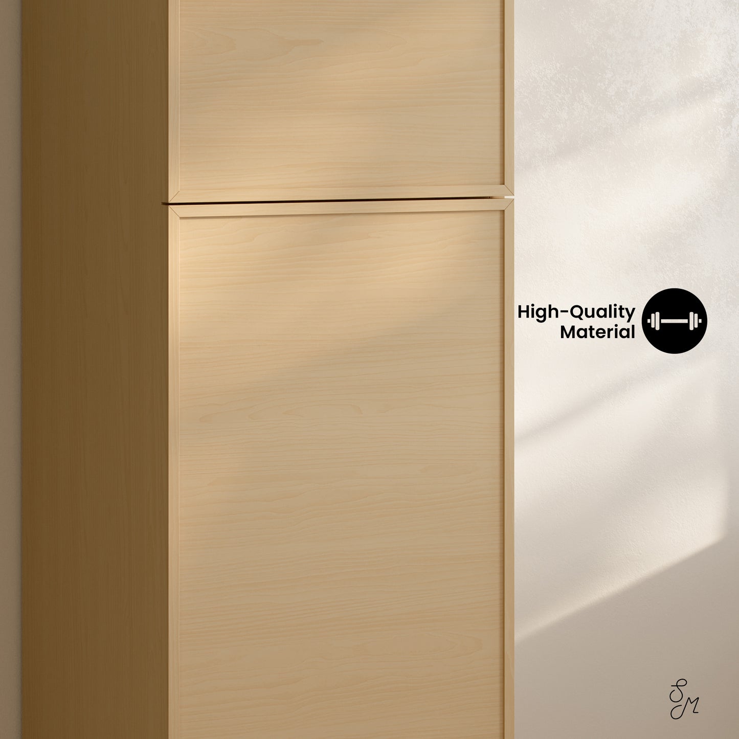 Swiss Madison, St. Tropez 15 x 15 x 60 Freestanding Linen Cabinet in Natural Oak
