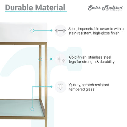 Swiss Madison Pierre freestanding bathroom vanity — view 5