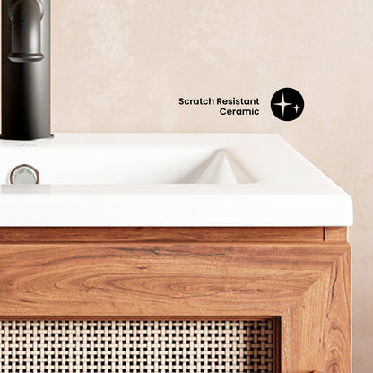 Swiss Madison, 18" Ceramic Square Vanity Sink Top