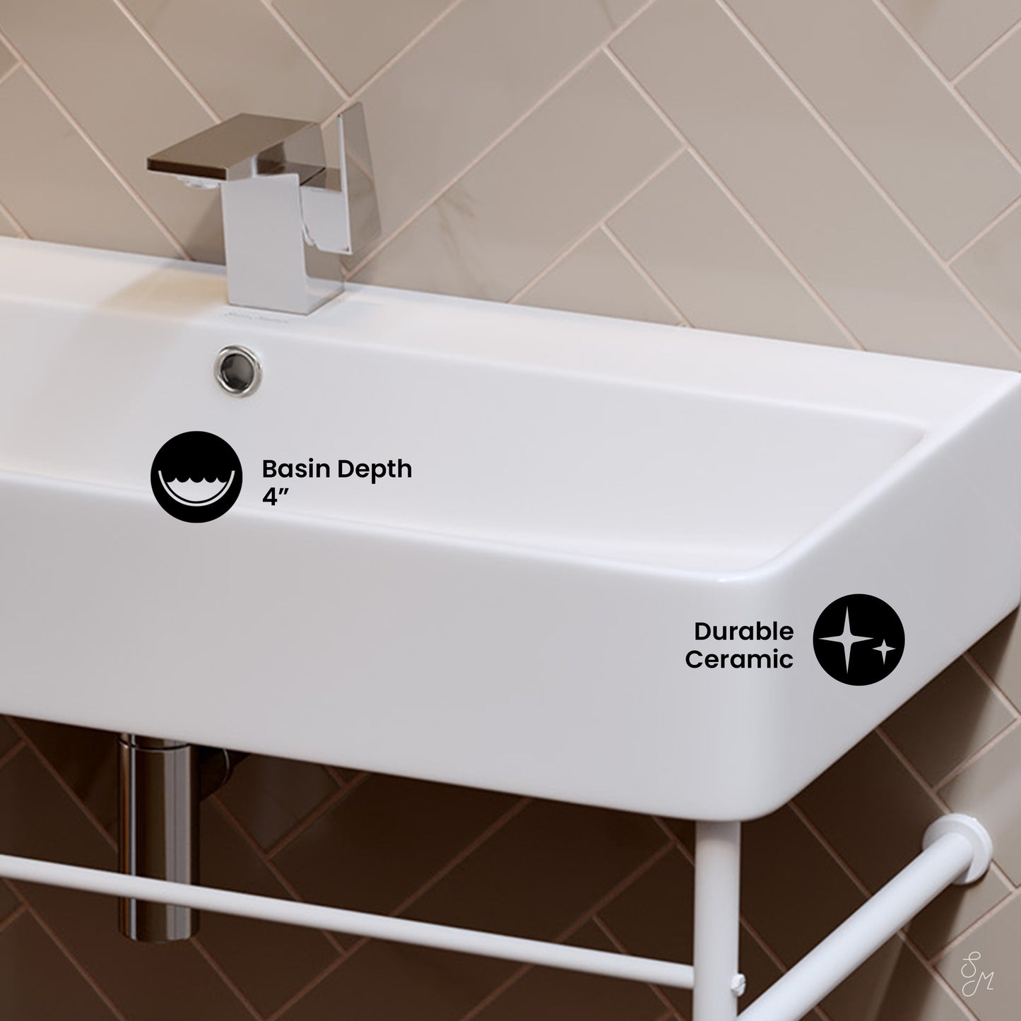 Swiss Madison Carre bathroom vanity — view 3